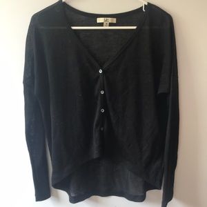 Black cardigan